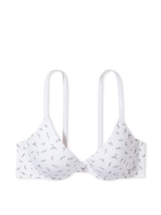 Victoria's Secret PINK White Floral Push Up Cotton Bra - Image 3 of 3