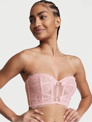 Victoria's Secret Pretty Blossom Pink Heart Corset Bra Top - Image 1 of 4
