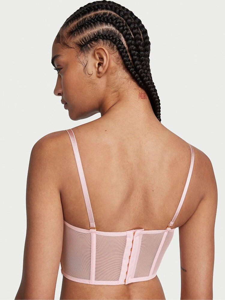 Victoria's Secret Pretty Blossom Pink Heart Corset Bra Top - Image 2 of 4