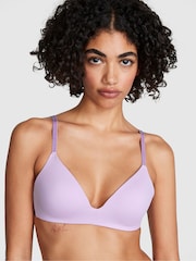 Victoria's Secret PINK Purple Pastel Lilac Non Wired Push Up Bra - Image 1 of 3