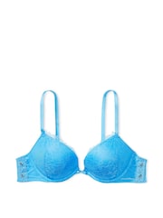 Victoria's Secret Capri Blue Add 2 Cups Push Up Eyelet Lace Bra - Image 3 of 3