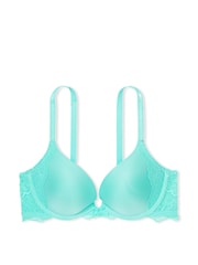Victoria's Secret Aquarius Blue Lace Push Up Bra - Image 2 of 2