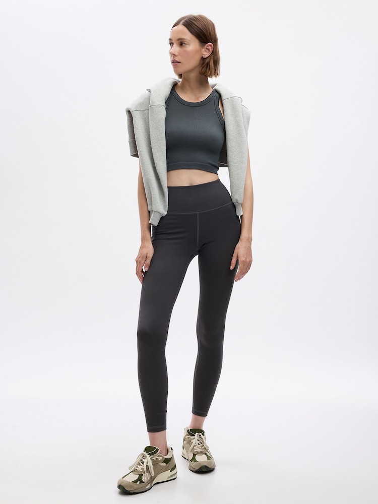 Gap Grey High Waisted Power Stretch Full Length Pocket Leggings - Image 1 of 3