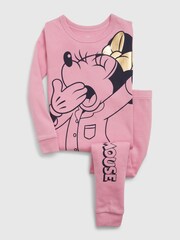 Rosa - Gap Disney Minnie Mouse Pyjama-Set aus Bio-Baumwolle mit langen Ärmeln (12Monate –5Jahre) - Bild 1 von 1