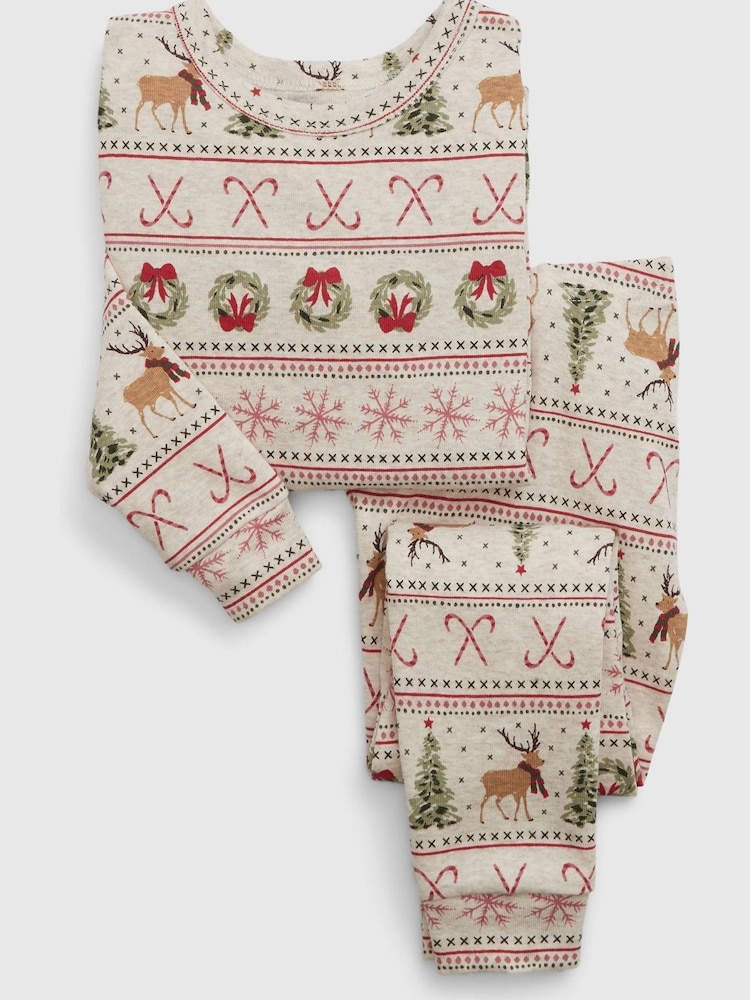 Gap Cream Pyjama Set - Image 1 of 2