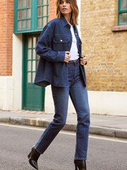 Friends Like These Blue Denim Heavyweight Shirt - Image 1 of 4