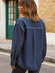 Friends Like These Blue Denim Heavyweight Shirt - Image 2 of 4