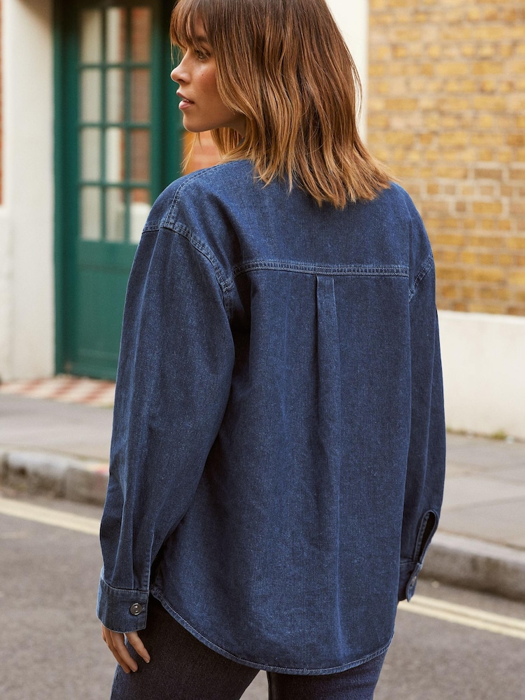 Friends Like These Blue Denim Heavyweight Shirt - Image 2 of 4