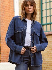 Friends Like These Blue Denim Heavyweight Shirt - Image 3 of 4
