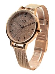 Lipsy Brown 2 Strap Leather Mesh Watch - Image 2 of 2