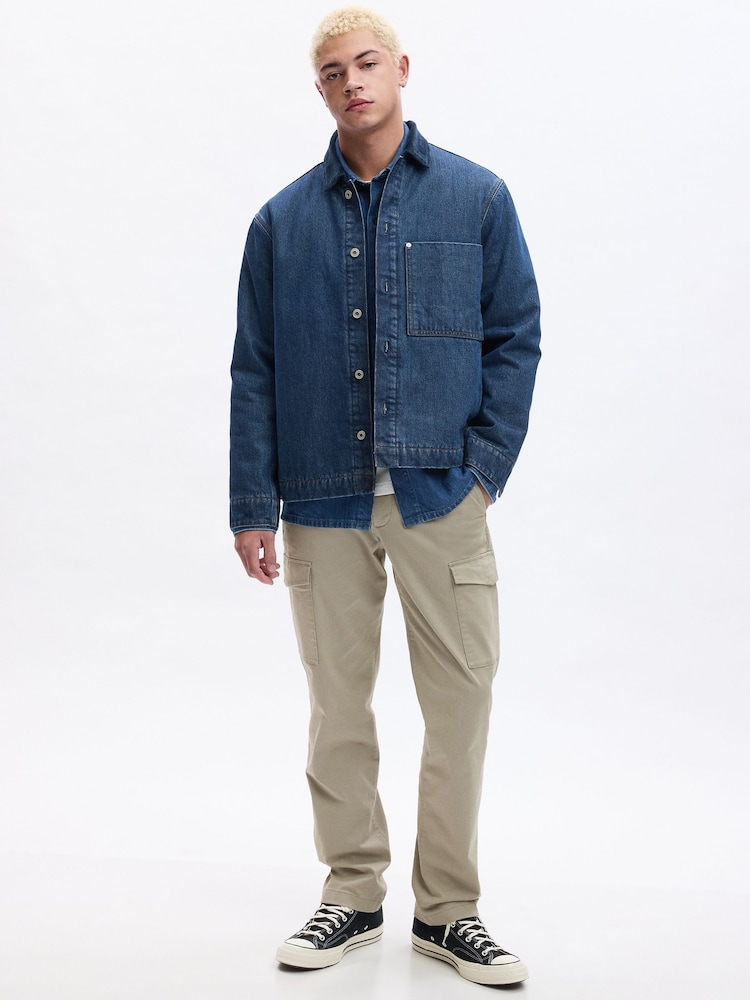 Gap Neutral Cargo Slim Fit Trousers - Image 1 of 1