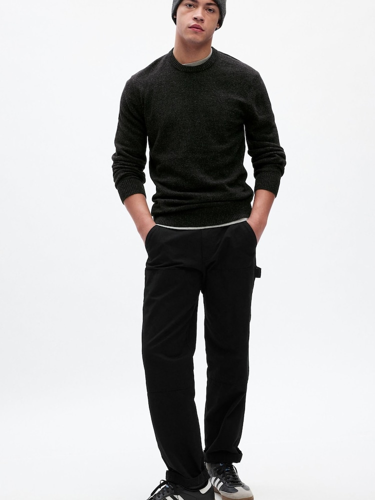 Gap Charcoal Grey Soft Knit Crew Neck Jumper - Image 1 of 3
