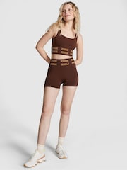 Victoria's Secret PINK Ganache Brown Seamless Logo Low Impact Sports Bra - Image 2 of 3