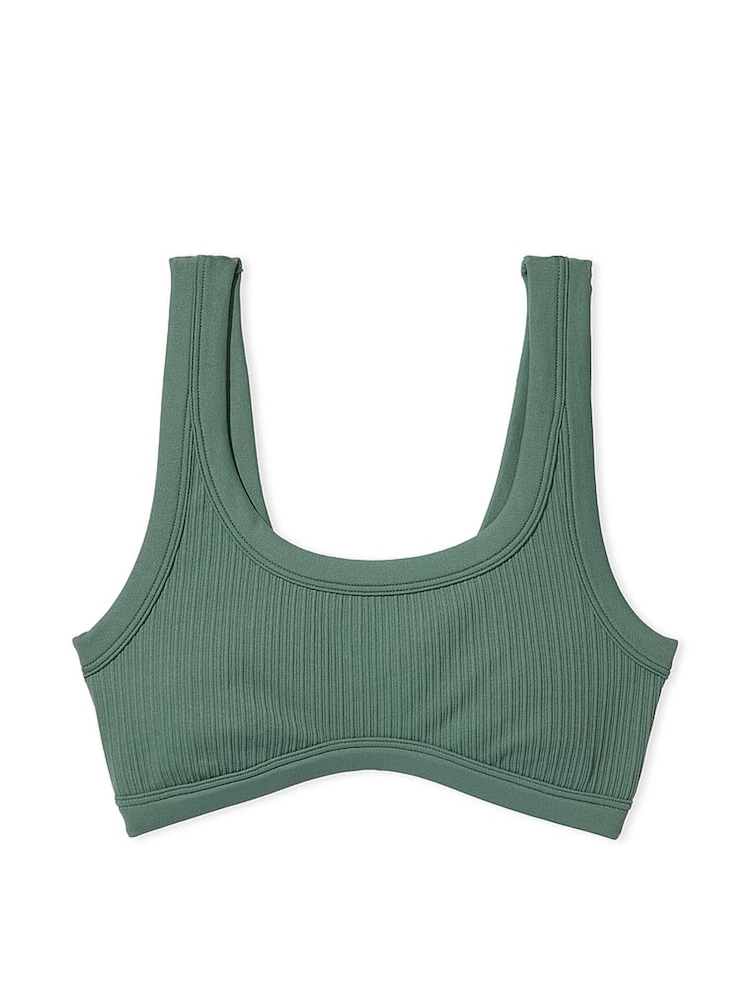 Victoria's Secret PINK Fresh Forest Green Seamless Low Impact Sports Bra - Image 3 of 3