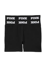 Victoria's Secret PINK Pure Black Seamless Logo Short - Image 2 of 2