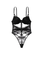 Victoria's Secret Black Bombshell Eyelet Lace Bodysuit - Image 3 of 3