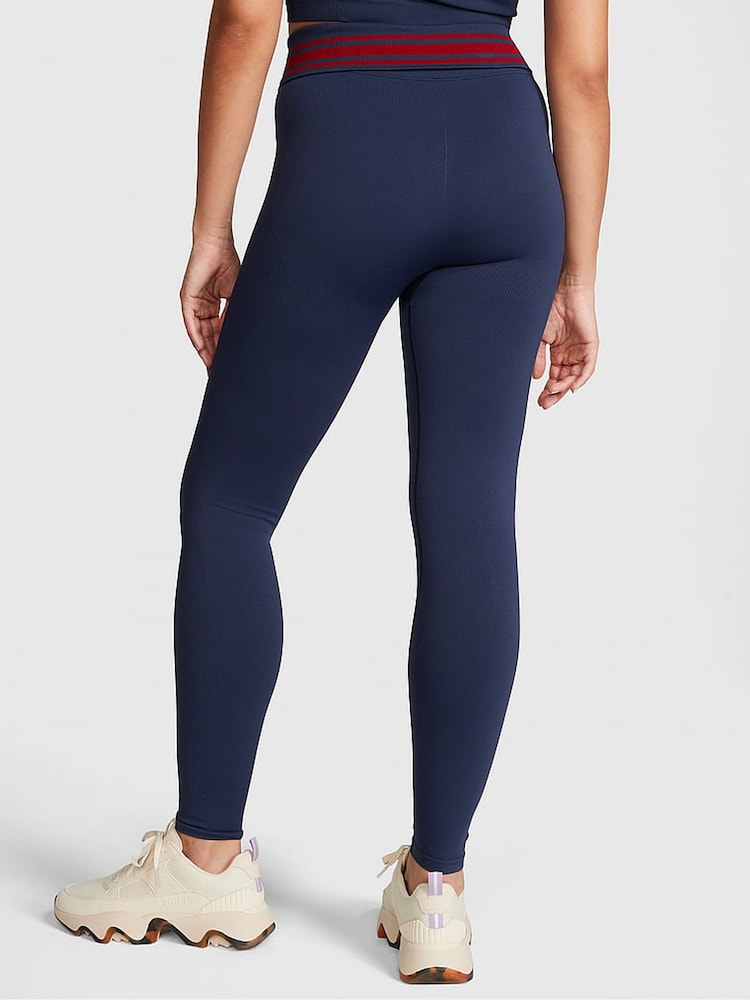 Victoria's Secret PINK Midnight Navy Blue Seamless Legging - Image 2 of 4