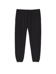 Victoria's Secret PINK Pure Black Fleece Cuffed Jogger - Image 1 of 1