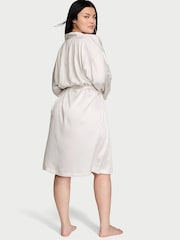 Victoria's Secret Coconut White Bridal Satin Midi Robe - Image 2 of 3
