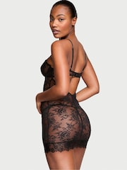 Victoria's Secret Black Rose Lace Cupped Slip Dress - Image 2 of 3