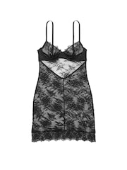Victoria's Secret Black Rose Lace Cupped Slip Dress - Image 3 of 3