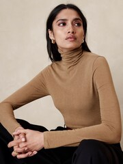 Banana Republic Brown Sabel Wool-Blend Turtleneck Jumper - Image 1 of 4