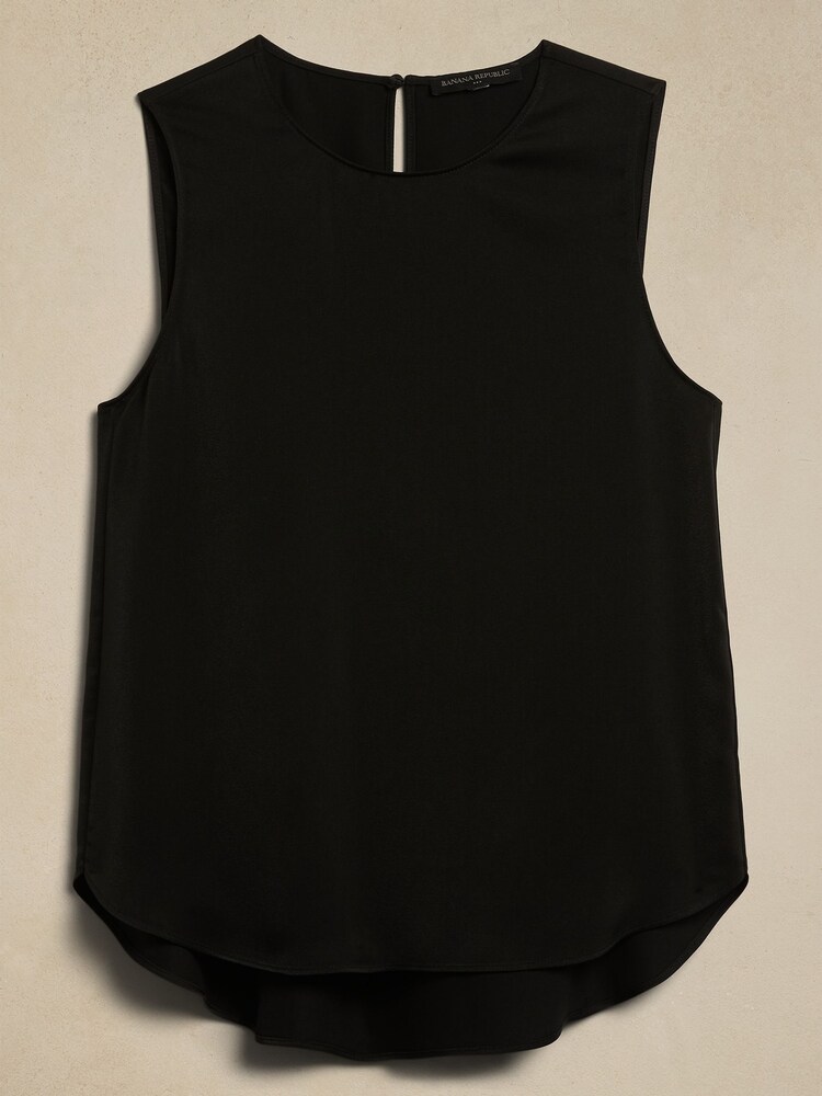 Banana Republic Black Shell Tank Sleeveless Vest - Image 4 of 4 Banana Republic Black Shell Tank Sleeveless Vest - Image 4 of 4