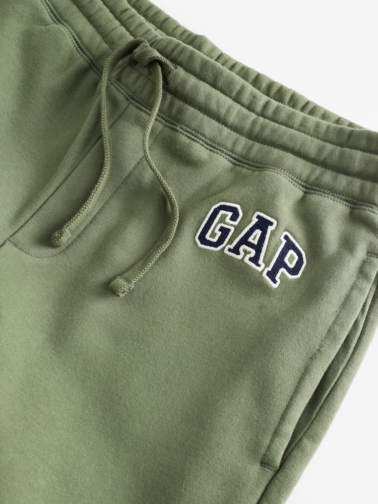 Gap Green Fleece Logo Joggers - Image 7 of 7