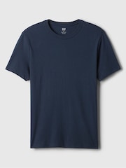 Gap Navy Blue Short Sleeve Everyday 100% Cotton Crew Neck T-Shirt - Image 5 of 5