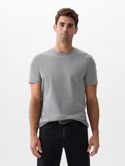 Gap Grey Short Sleeve Everyday 100% Cotton Crew Neck T-Shirt - Image 1 of 1