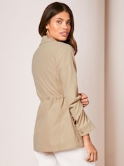 Lipsy Camel Utility Belted Jacket - Image 2 of 4