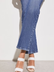 Lipsy White Regular Fit Elastic Low Wedge Espadrille Sandal - Image 3 of 4