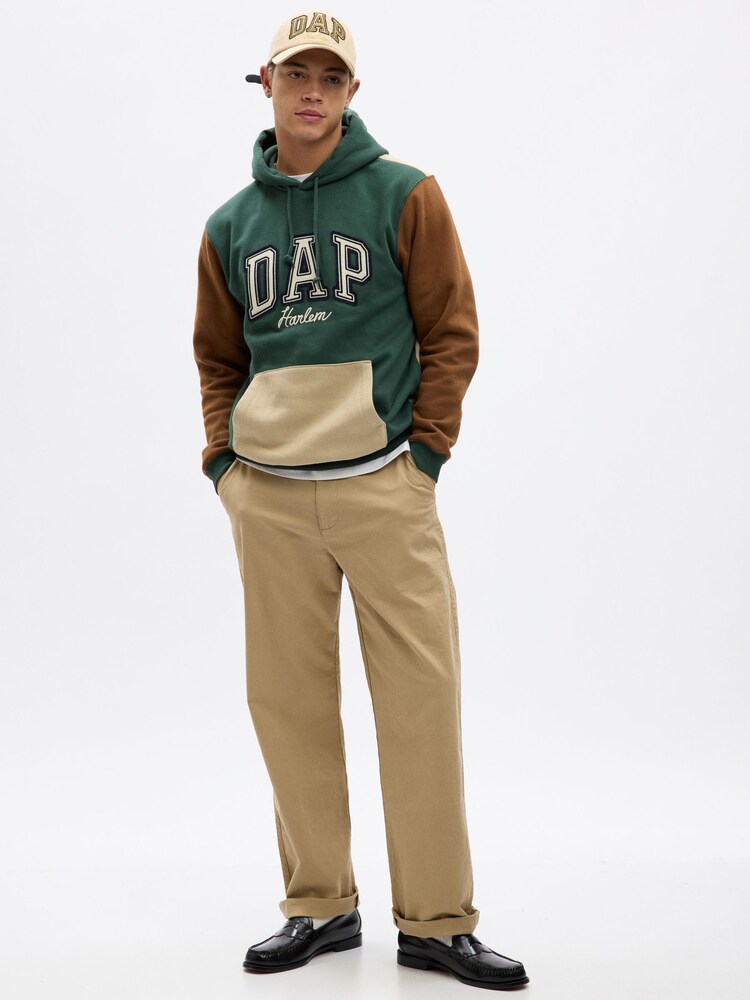 Grün/Braun - Gap Dapper Dan Kapuzensweatshirt mit Logo - Bild 1 von 4