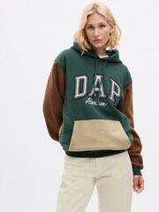 Grün/Braun - Gap Dapper Dan Kapuzensweatshirt mit Logo - Bild 3 von 4