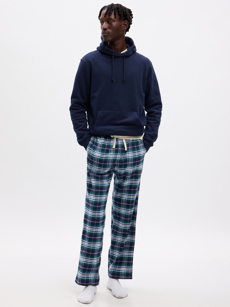 Gap Blue Flannel Check Pyjama Bottoms - Image 1 of 1