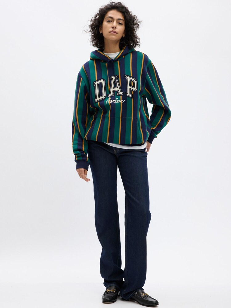 Gap Green Stripe Dapper Dan Logo Hoodie - Image 1 of 1