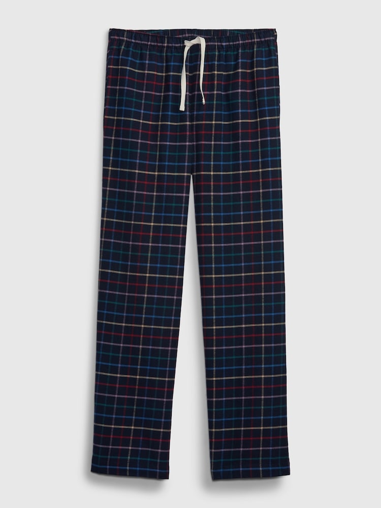 Gap Navy Blue Flannel Check Pyjama Bottoms - Image 1 of 1