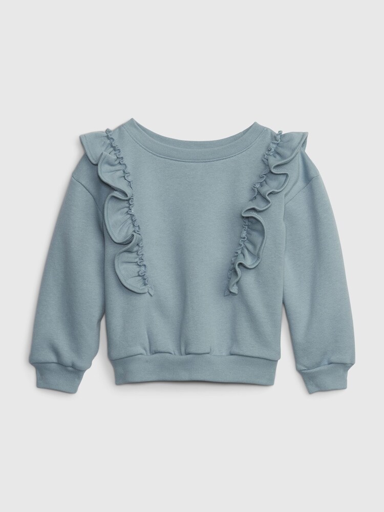 Gap Blue Ruffle Design Crew Neck Sweatshirt (12mths-5yrs) - Image 1 of 1