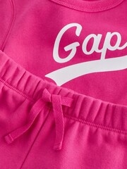 Gap Pink Logo Sweat Set (12mths-5yrs) - Image 3 of 3