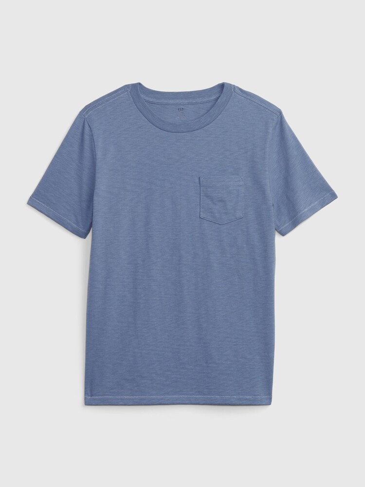 Gap Blue Organic Cotton Pocket Short Sleeve Crew Neck T-Shirt (4-13yrs) - Image 1 of 1