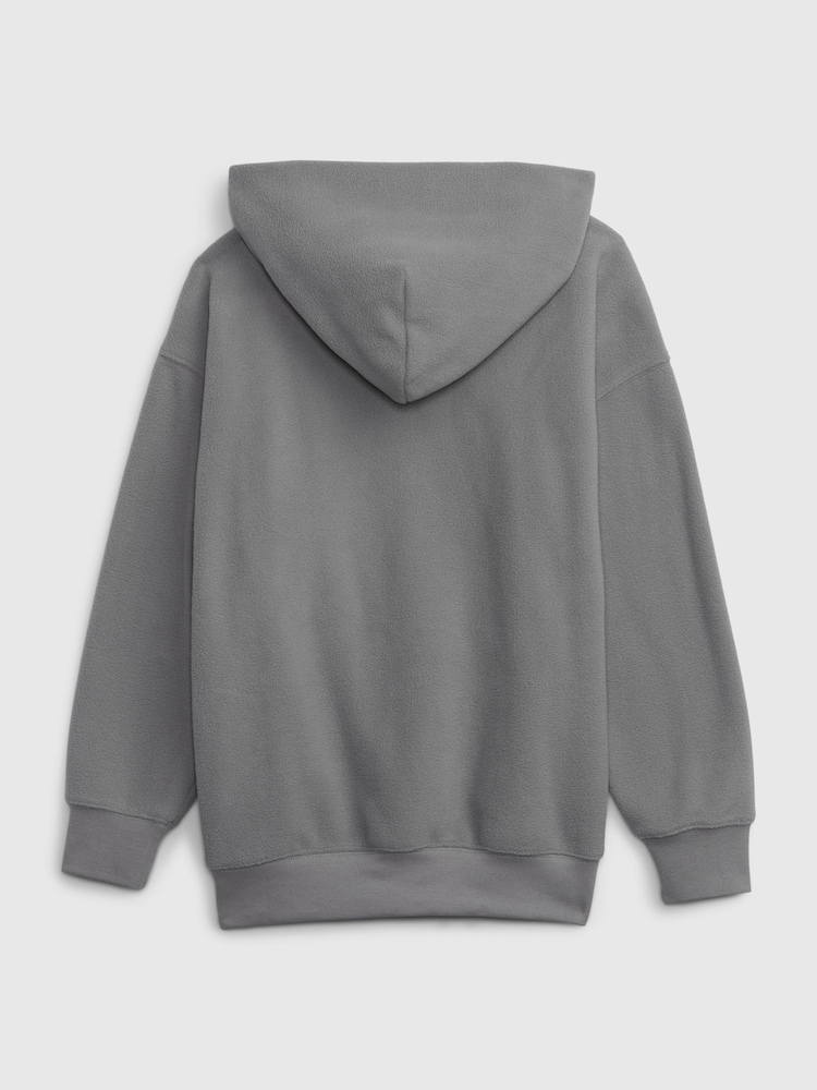 Gap Grey Mini Logo Pullover Hoodie - Image 2 of 3 Gap Grey Mini Logo Pullover Hoodie - Image 2 of 3