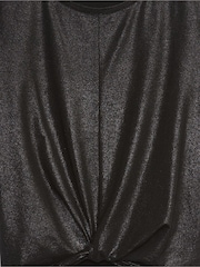 Gap Black Cool Dry Twist Front Short Sleeve Crew Neck T-Shirt - Image 4 of 4
