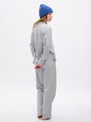 Graue Streifen - Gap Bedrucktes Pyjama-Set aus Baumwollflanell - Bild 1 von 2