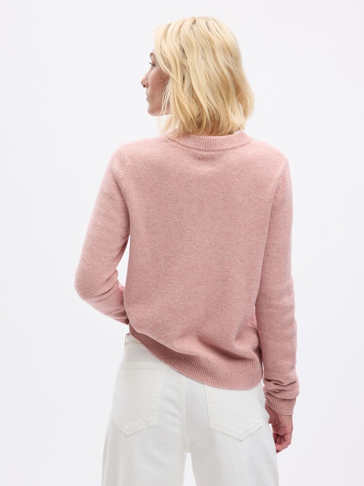 Gap Pink CashSoft Cotton Mix Crew Neck Jumper - Image 2 of 2