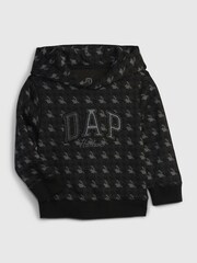 Gap Grey Dapper Dan Toddler Logo Hoodie (12mths-5yrs) - Image 4 of 5