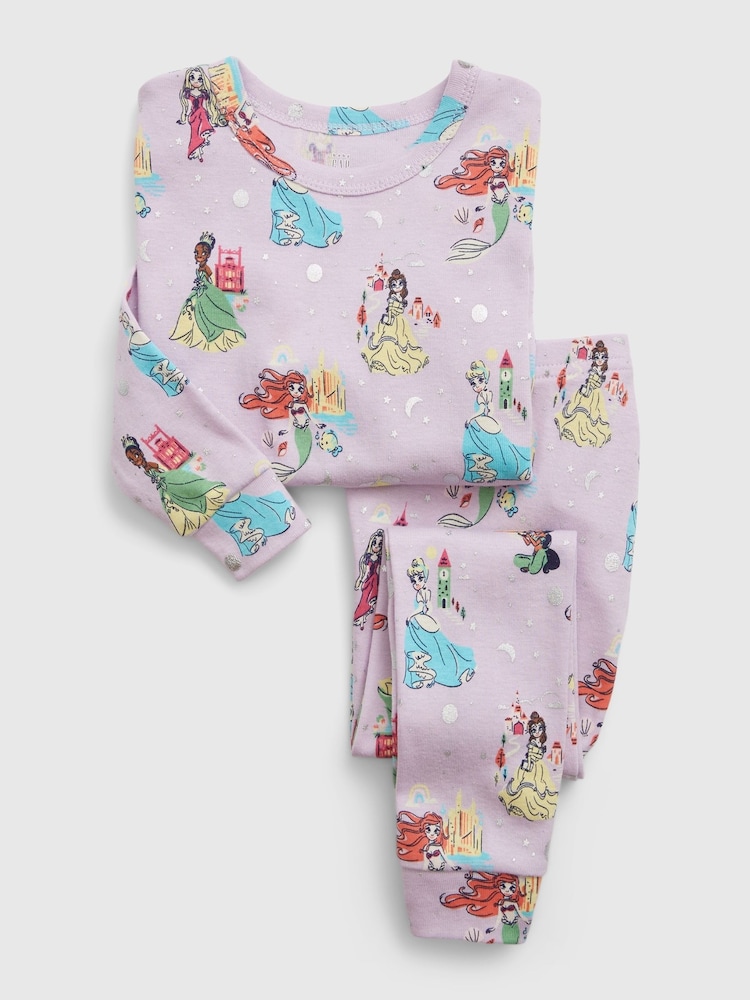 Gap Purple Disney Organic Cotton Princess Pyjama Set (12mths-5yrs) - Image 1 of 2