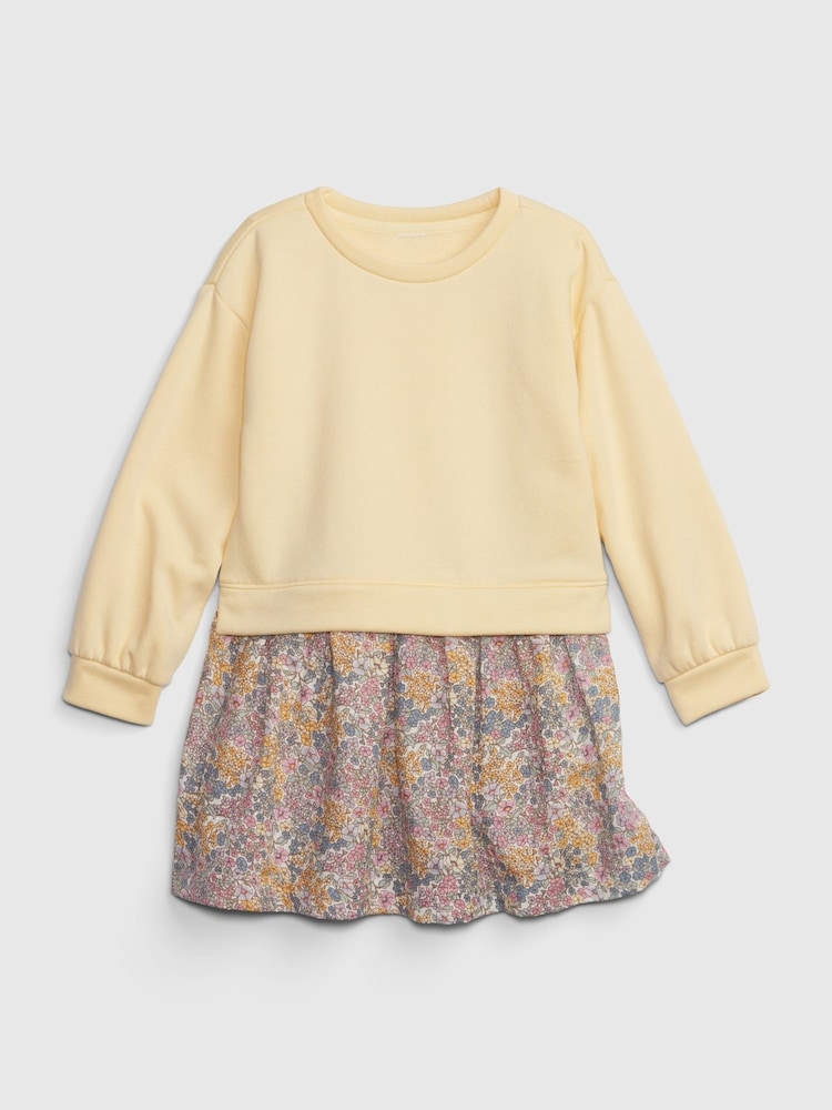 Gap Yellow 2-in-1 Sweatshirt Dress (6mths-5yrs) - Image 1 of 3