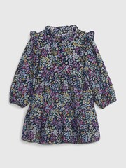 Gap Blue Ruffle Floral Print Dress (12mths-5yrs) - Image 1 of 1