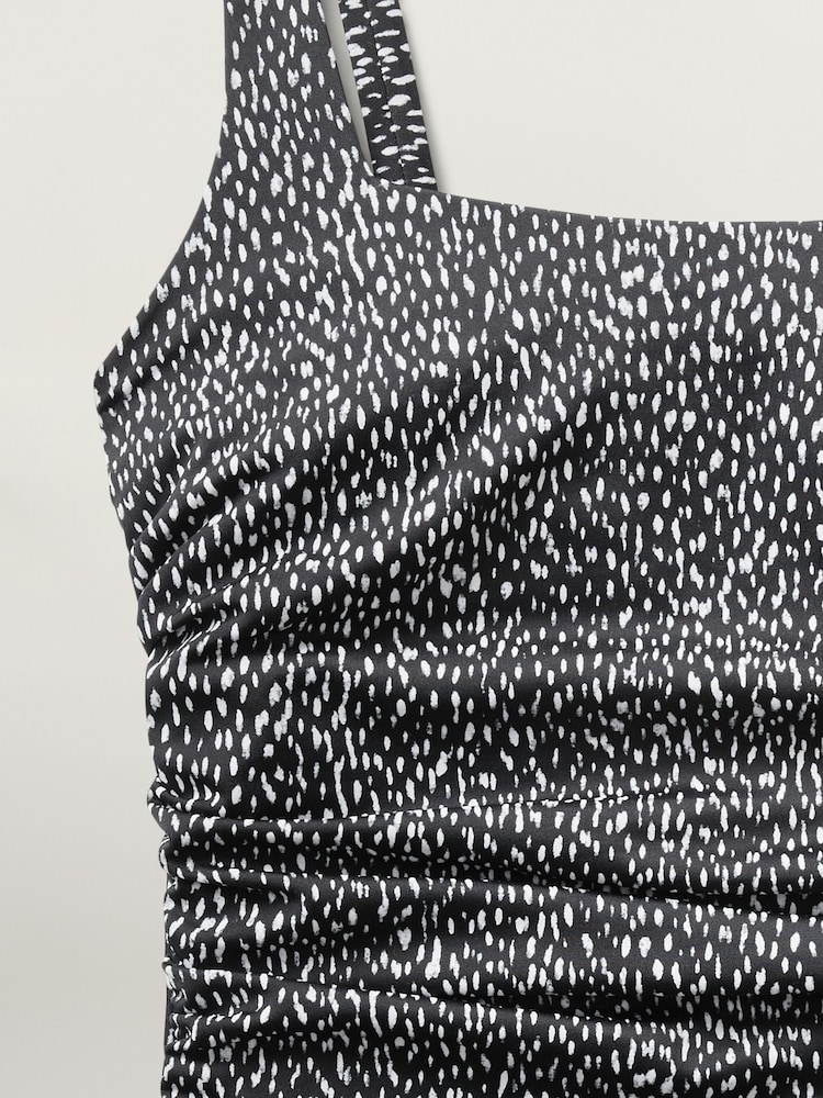 Athleta Black/White Square Neck One-Piece Swimsuit - Image 5 of 5