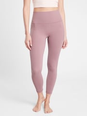 Athleta Light Purple Salutation Stash 7/8 Leggings - Image 4 of 5